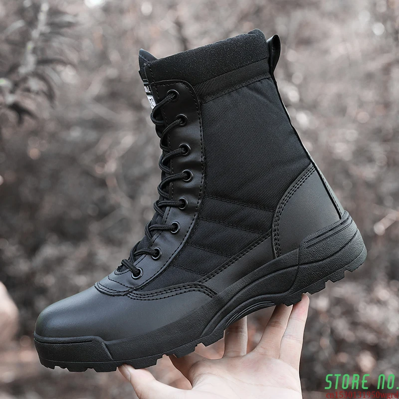 

Original Tactical Boots Army Boots Men Military Desert Work Shoes Climbing Hiking Trekking Sport Shoes Men Outdoor Ankle Boots