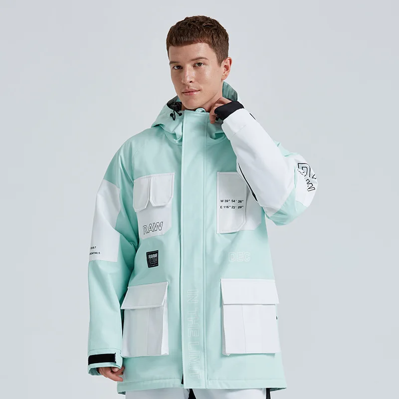 MUTUSNOW Winter Men And Women's Waterproof Windproof Ski Jacket Fashion Breathable Snow Coat Outdoor Snowboarding Clothes