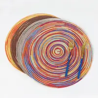 New Table placemats for table mat Ramie Insulation Pad Placemats Linen Non Slip Table Mats Home Decoration Pad Coaster 4