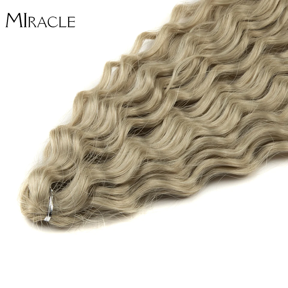 Crochet Hair Ombre Blonde Hair Extension Water Wave Crochet Hair 30 Inch  Deep Wave Twist Hair Synthetic Goddess Braids Hair Wavy - AliExpress