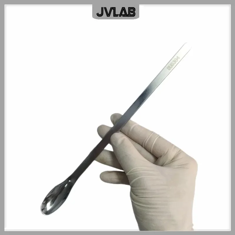 

Ложка для лекарств из нержавеющей стали, 20 см, лопатка с одной головкой для реагентов, ложка для веса 200 мм, лабораторные инструменты для лекарств и лекарств, 10 / PK