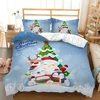 Christmas Bedding Set Linens Duvet Cover Kids Quilt Covers Cartoon Comforter Cover Pillow Case Full Size Decor Bedroom Textile 3