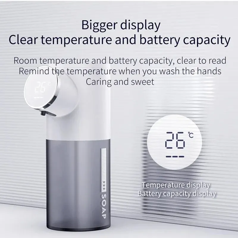 Desktop Sensing Foam Wash Mobile Phone Charging Household Soap Dispenser LED Display Automatic Sensing Contactless Hand Washing