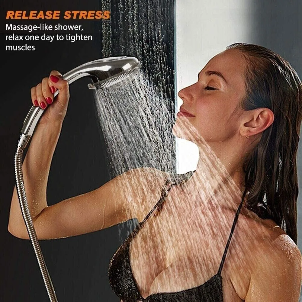 Multifunction Adjustable Shower Head 7 Modes High Pressure Filter Stainless Steel Bathroom Fixture Bathroom Accessories