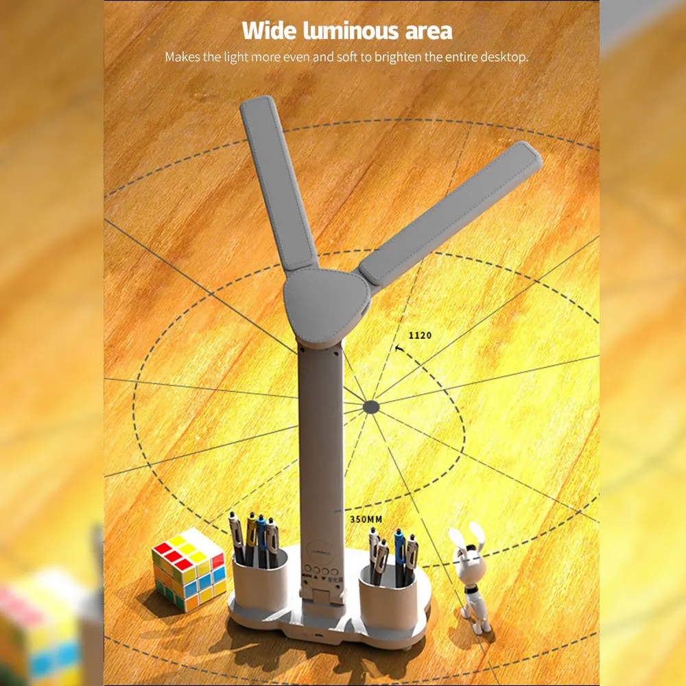 Xiaomi LED Desk Lamp Multifunction Table Lamp with Calendar USB Touch Night Light with Pen Holder for Bedroom Reading Lamp 2