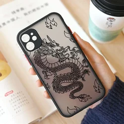 Glossy Fashion Purple Dragon Pattern Phone Case Cover - iPhone 12 (-5)