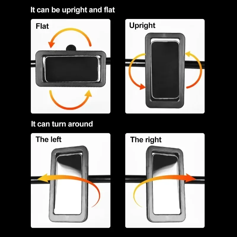 Waterproof Cycling Phone Holder Support Universal Bicycle GPS 360°Swivel Adjustable Motorcycle Cellphone Holder Navigation Mount