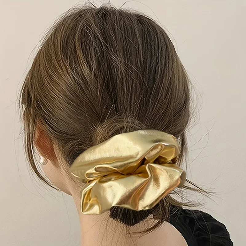 Medium Y2K Hair Band - Silver Elastic