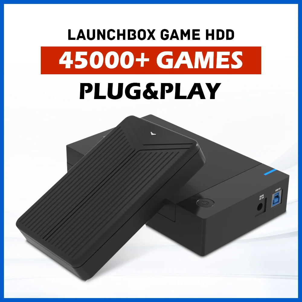 Launchbox taşınabilir 4T/8T/12T harici oyun sabit Disk ile 45000