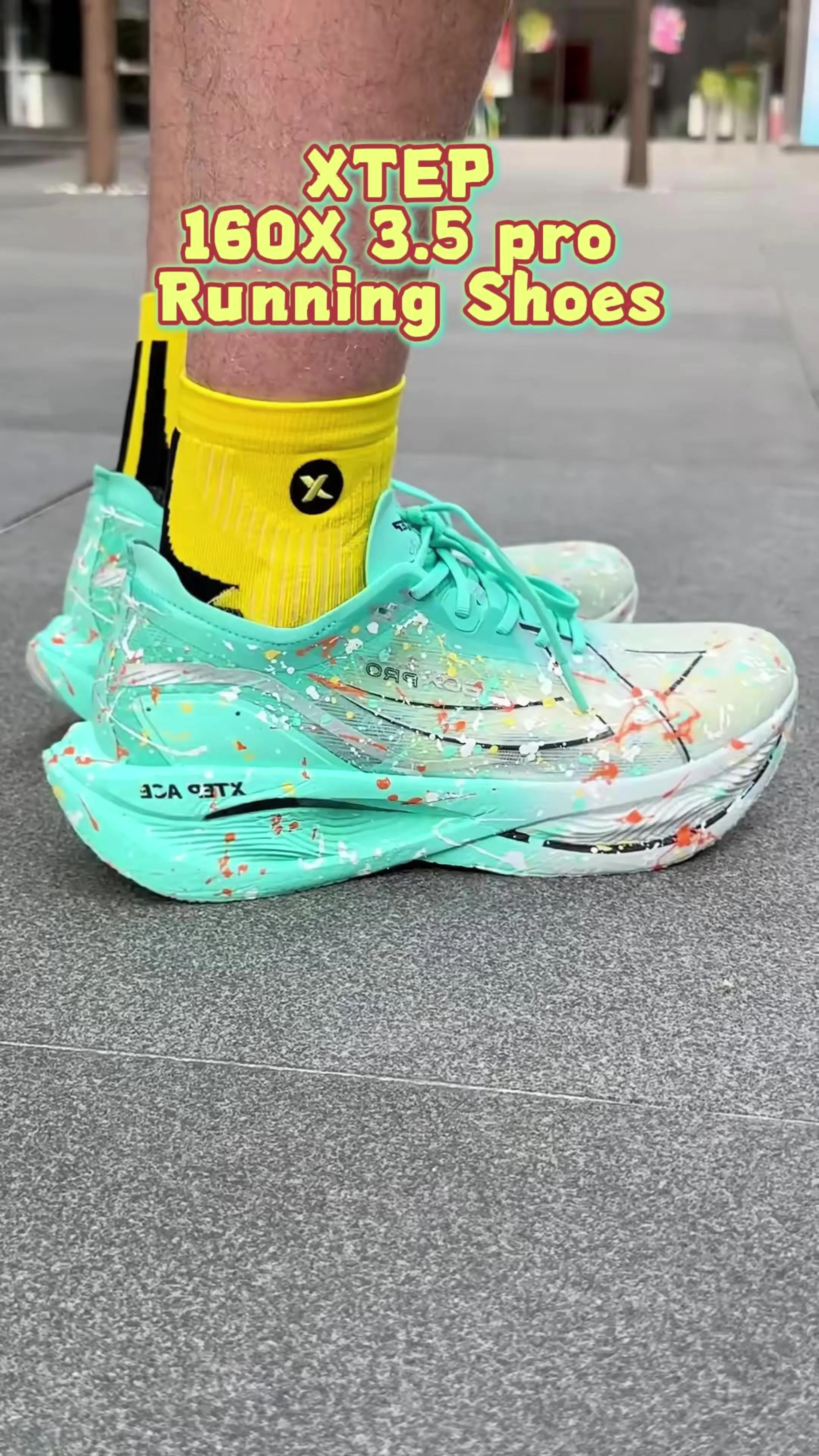 Pe￼￼￼chan Xtep 160X 3.5 pro Running Shoes Professional Marathon PB Carbon