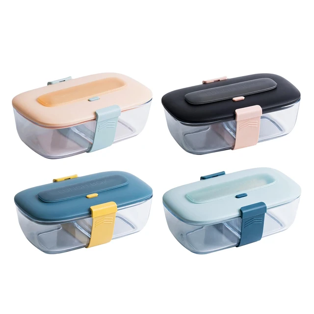 Glass Meal Prep Containers Dividers  Glass Meal Prep Containers 2  Compartment - Lunch Box - Aliexpress