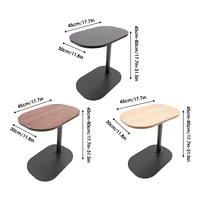 Table d'appoint réglable en hauteur 45-80cm, table d'appoint en forme de C, petite table basse pour la maison et l'extérieur 3