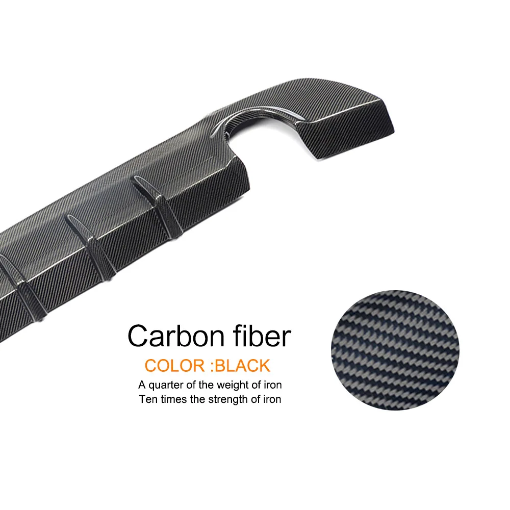 Carbon Fiber Rear Bumper Diffuser Lip Spoiler for BMW E92 E93 M Sport Coupe Convertible Only 2007-2013