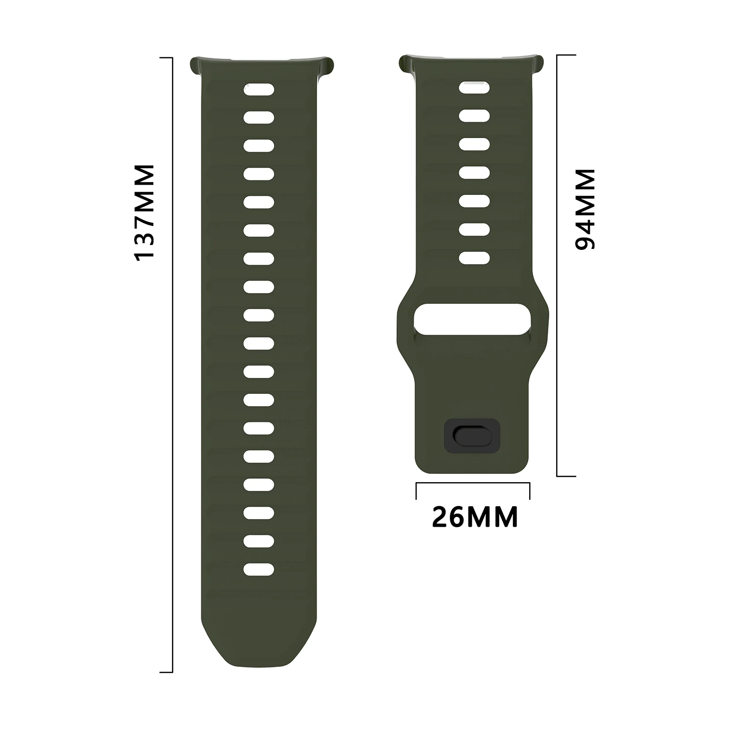 Silicone Strap for Smartwatch - Ultra Durable Band with Modern Design