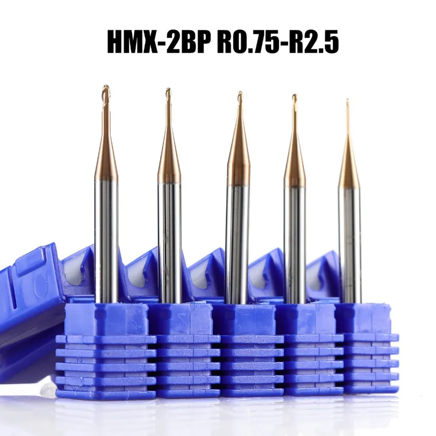 ZCC.CT HMX-2BP-R0.75-M08/HMX-2BP-R0.75-M12/HMX-2BP-R0.75-M16 HMX-2BP 두 모서리 깊은 홈 볼 엔드 밀 1 개/상자