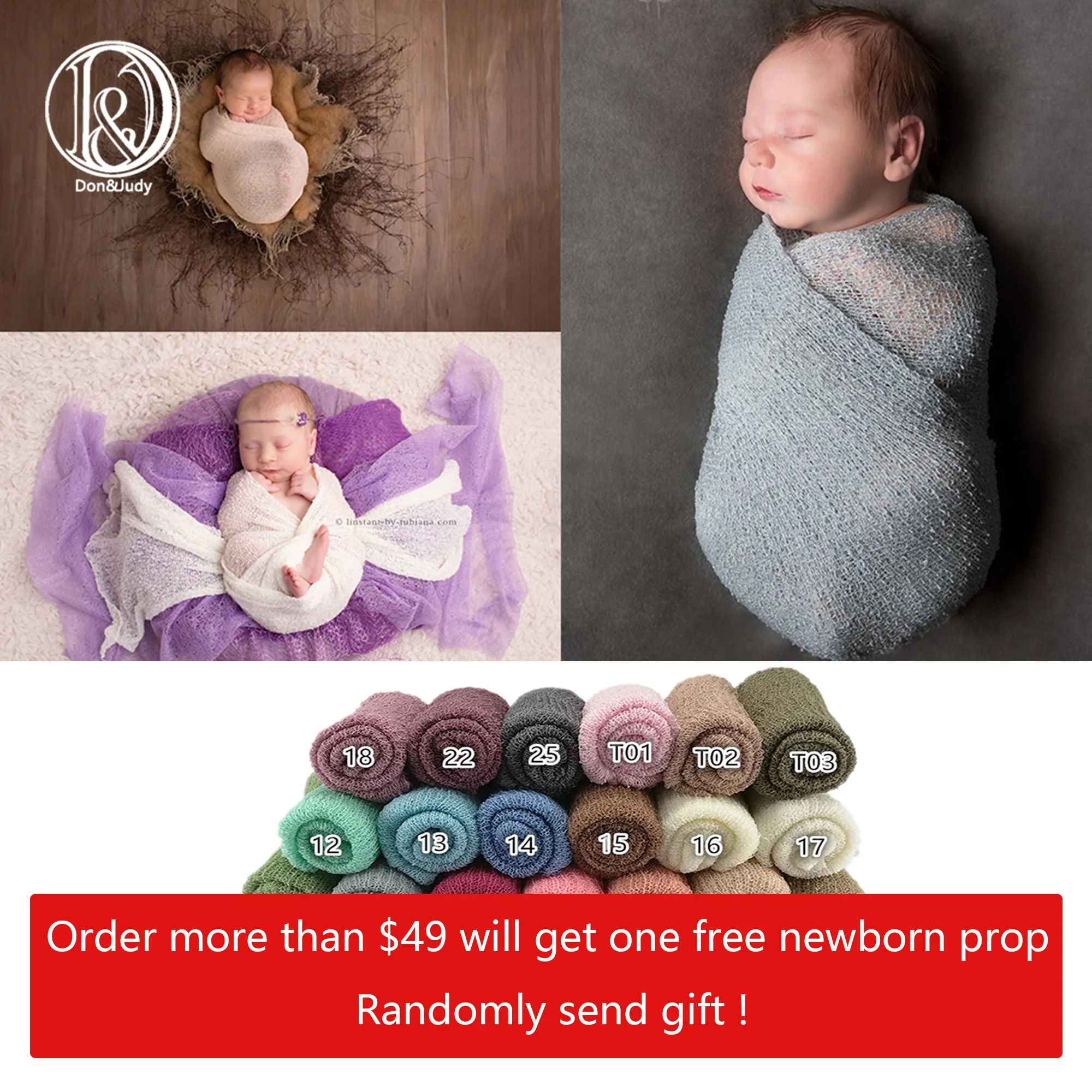 Soft Knit Stretchy Wraps Swaddle For Newborn Baby Photography Props Kids Receiving Blankets Cloth Accessories For Photo Shooting a set photo props soft stretchy 60x30cm hand knitted mohair wraps with matched bonnets for newborn baby photography accessories