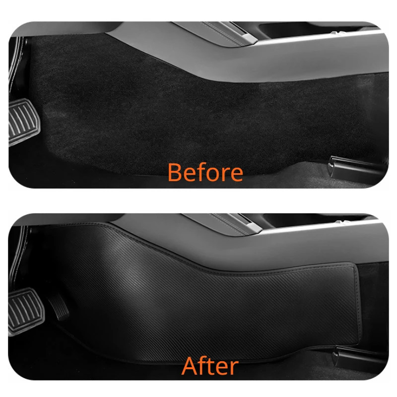 Central Control Side Defense Pads for Tesla Model 3+ Anti Kick Pad Rear Door Protective Cover New Model3 Highland 2024 Accessory