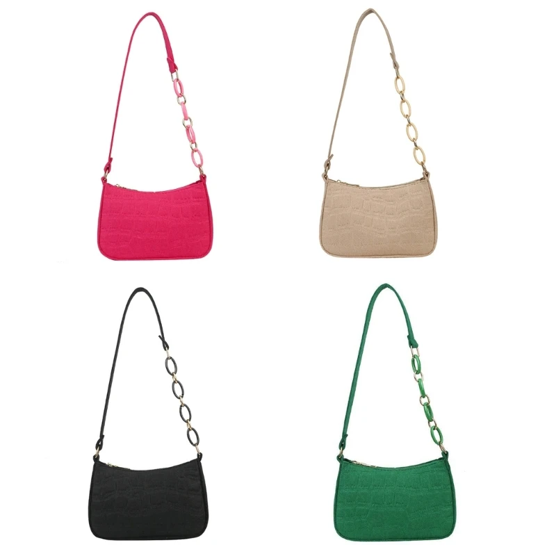

Lady Purse Simple Fashion Carrying Bag Underarm Bag Shoulder Bags Bags
