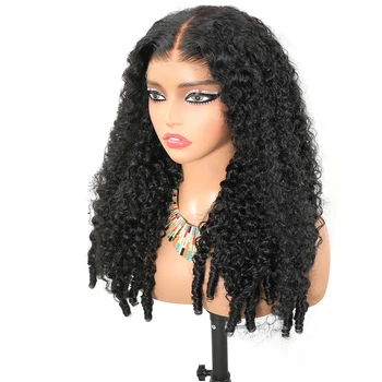 46 Inch Burmese Curly Human Hair Wig 7x6 13x6 HD Lace Frontal 200 Density Pre Plucked Glueless Natural Looking For Black Women 1