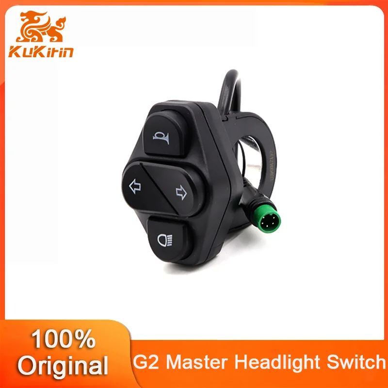 Interruptor De Manillar Para Kukirin G2 Pro, G2Max, G3 Pro - Control De Faros, Intermitentes Y Timbre (5 Pines)