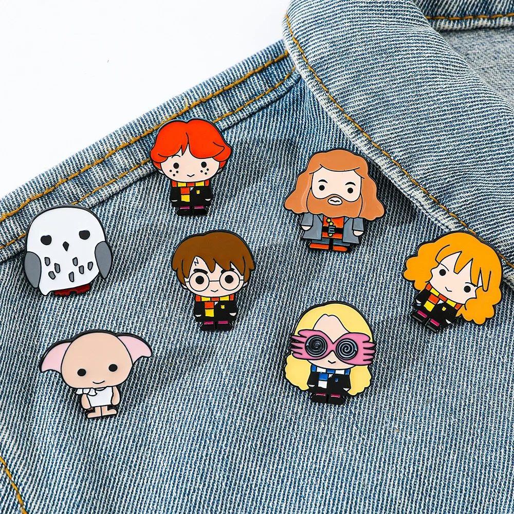 Set Movies Lapel Pin Anime Figure Metal Brooches Clothes Collar Enamel Pin Decoration Backpack Accessories Gifts,enamel pins,metal brooch,metal pins,lapel pins,cartoon pins,fashion brooches