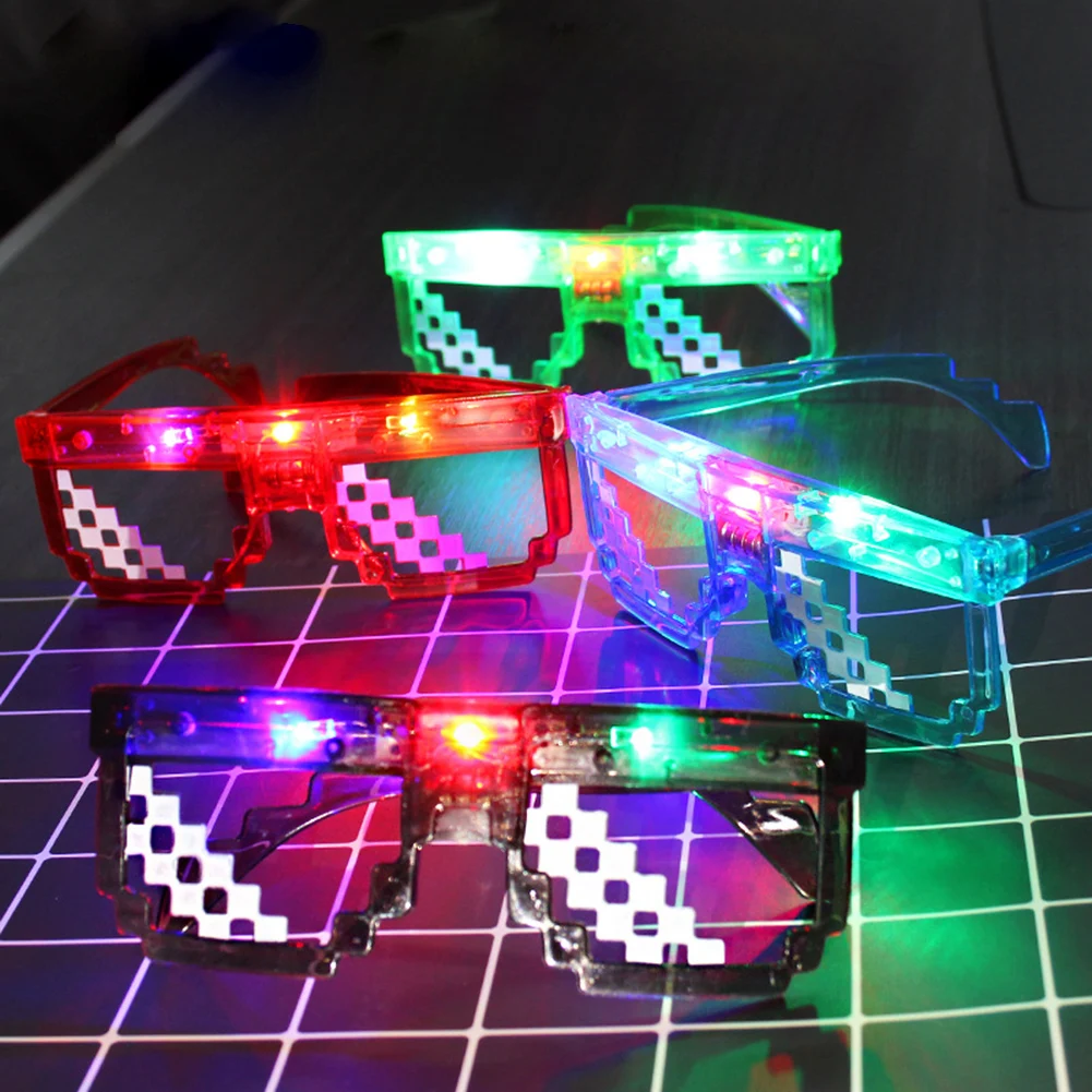 

Personality Luminous Glasses Lighting Eyeglasses Nightlight LED New sunglasses KTV Bar Atmosphere Concert Creativity 2023 New