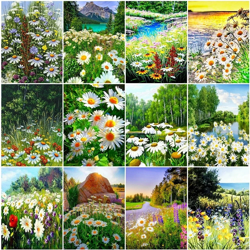 Evershine 5D Diamond Embroidery Daisy Full Square Diamond Painting Flower Mosaic Rhinestones Pictures Home Decoration diamond painting