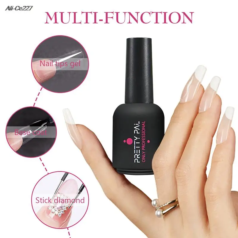 Nail Glue 15ML Solid Gel Press On Polish Art Manicure Need UV/LED Lamp Longer nail glue