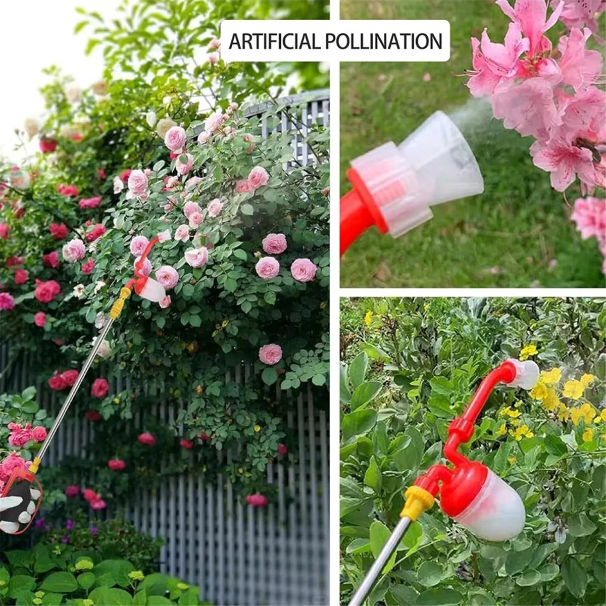 A04R-New Agricultural Pollinator Diatomaceous Earth Powder Dust Collector Multi-Function Powder Sprayer 73-109cm