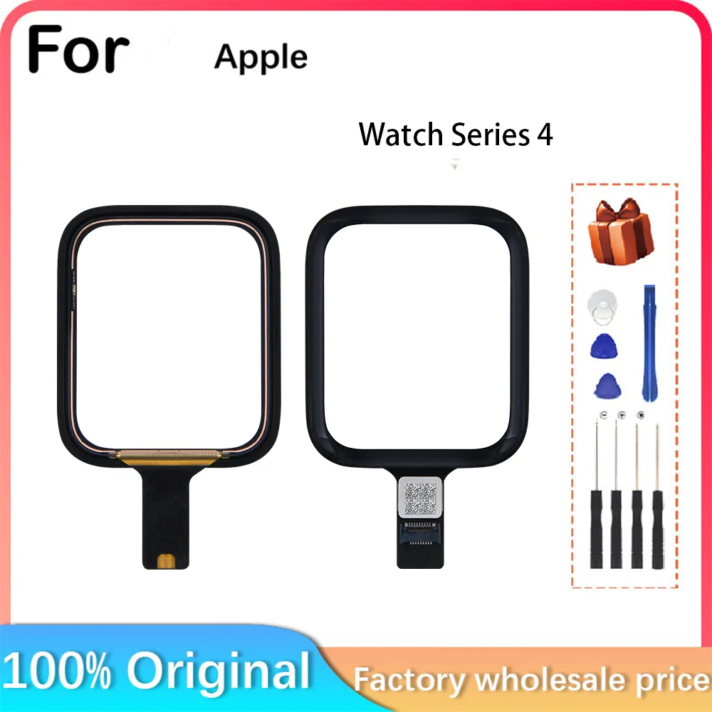 

New Original Touch ScreenFor Apple Watch Series 4 5 6 40mm 44mm Touchscreen Digitizer Glass Lens Panel + OCA Replacement