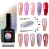 LIMEGIRL Colorful Cat Eye Magnetic UV Gel Nail Polish Set Nail Art Glitter Gel Varnish Semi-Permanent Soaking UV Gel Varnish 3