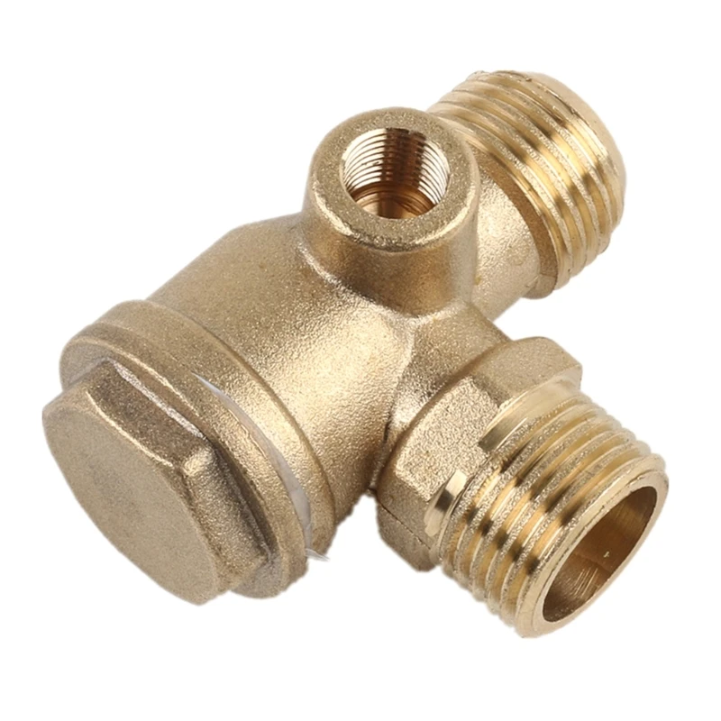 

Air Compressor Check Valves 3-Port Threaded Tube Connector Pneumatic Tool Parts DropShip