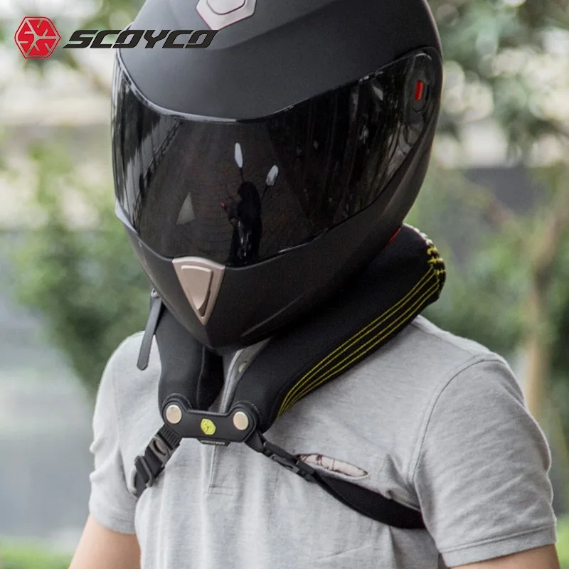 SCOYCO Motorcycle Neck Guard Gear Protection Neck Riding Off-Road Neck Protection Long Distance Gear N02B