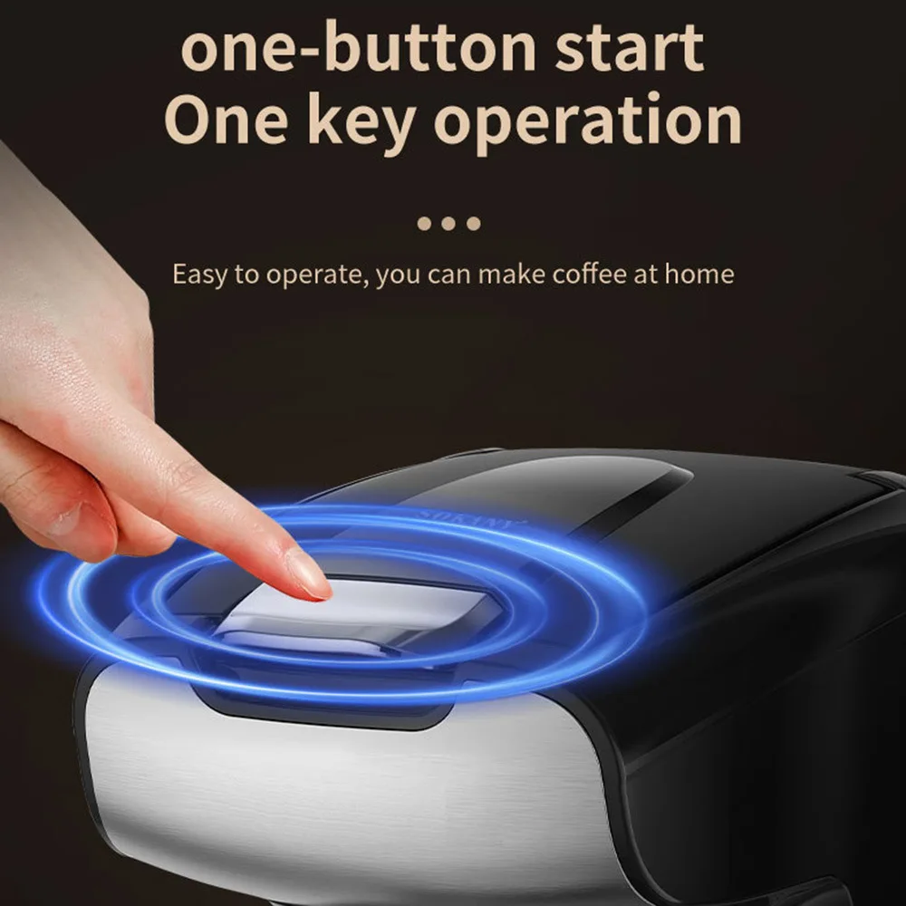 Capsule Coffee Machine 220-240V Household Single Cup 300ML Electric Small Espresso Drip
