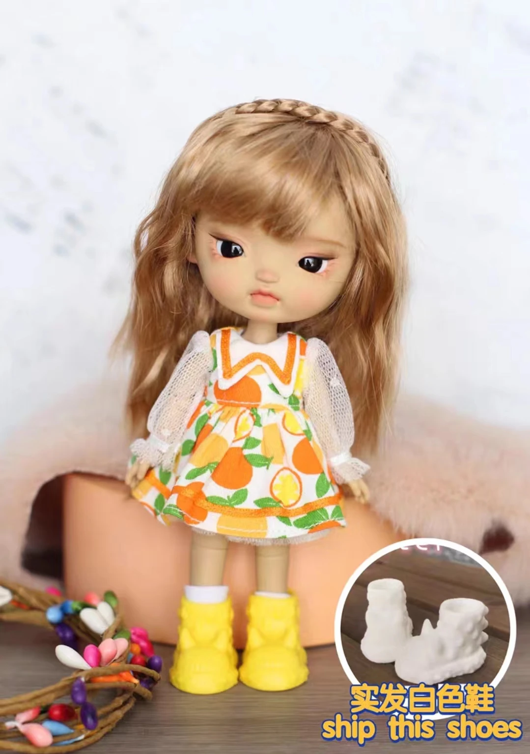 2024 새로운 STODOLL 오리지널 12 포인트 근육 수지 인형 머리 메이크업 전체 인형 세트 잠자는 계란 단일 인형 머리 14cm 벌거 벗은