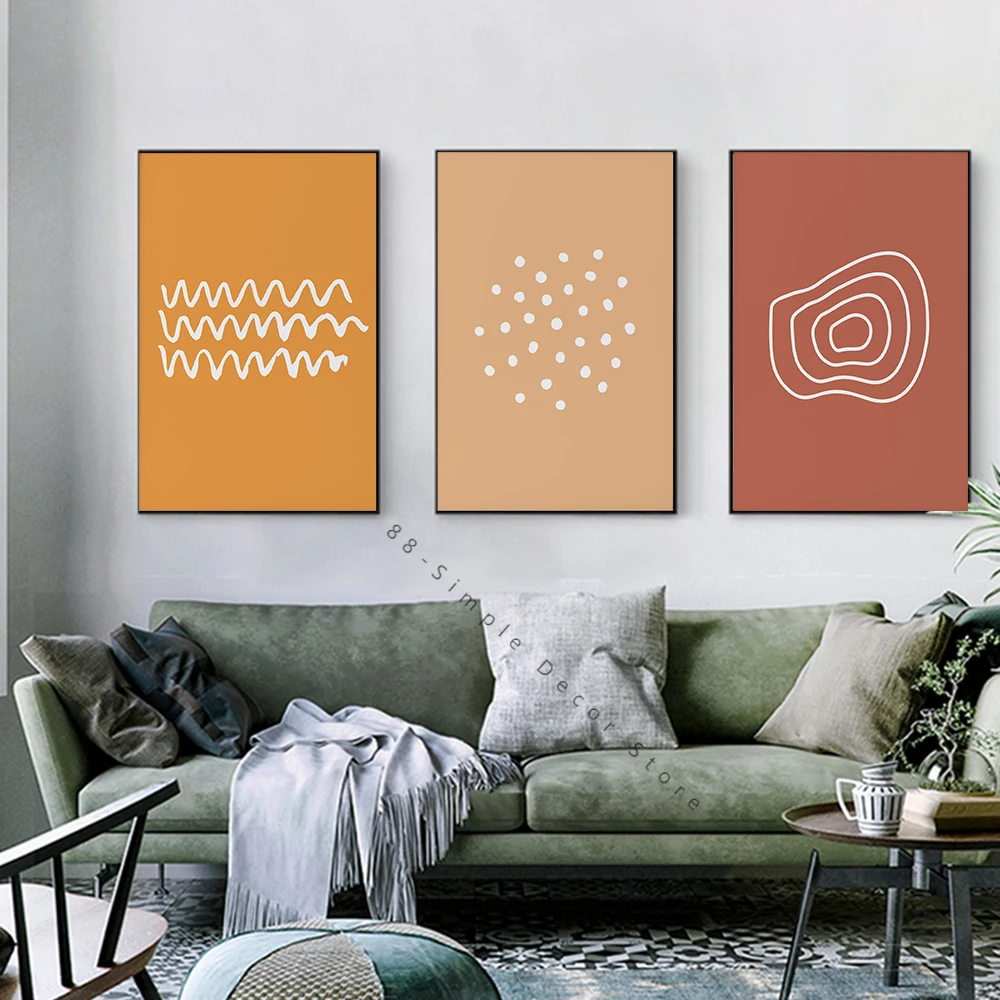 

Rintable Soothing Wall Art Colorful Modern Abstract Poster Simple Canvas Painting Office Picture Bedroom Nordic Home Room Decor