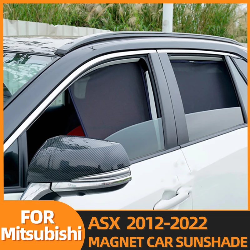 

For Mitsubishi ASX 2012-2022 Magnetic Car Sunshade Front Windshield Frame Curtain Rear Side Window Sun Shade Visor