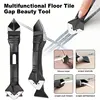 3 In 1 Silicone Scraper Sealant Smooth Removal Tool Ceramic Adhesive Kitchen Bathroom Toilet Sink Waterproof Sealant Removal Set 2