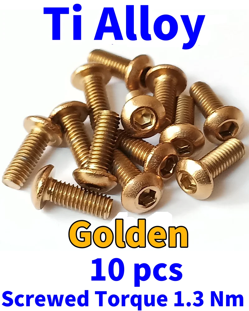 ISO 7380 M3 티타늄 나사 M3x3 M3x4 M3x5 M3x6 M3x7 M3x9 M3x8 M3x10 M3x12 M3x14 M3x15 M3x16 M3x18 버튼 헤드 육각 드라이버 Ti GR2