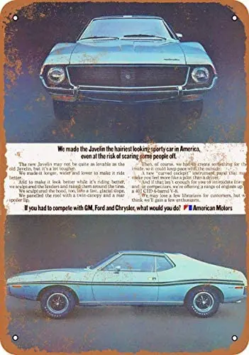 

Metal Vintage Tin Sign 1973 Javelin-Metal Tin Signs, Home Kitchen Wall Retro Poster Plaque Mural Bar Pub Coffee Decor