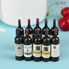 10Pcs 1/12 Dollhouse Miniature Accessories Mini Wine Bottle Set With Box Simulation Drinks Model Toys For Doll House Decoration 5