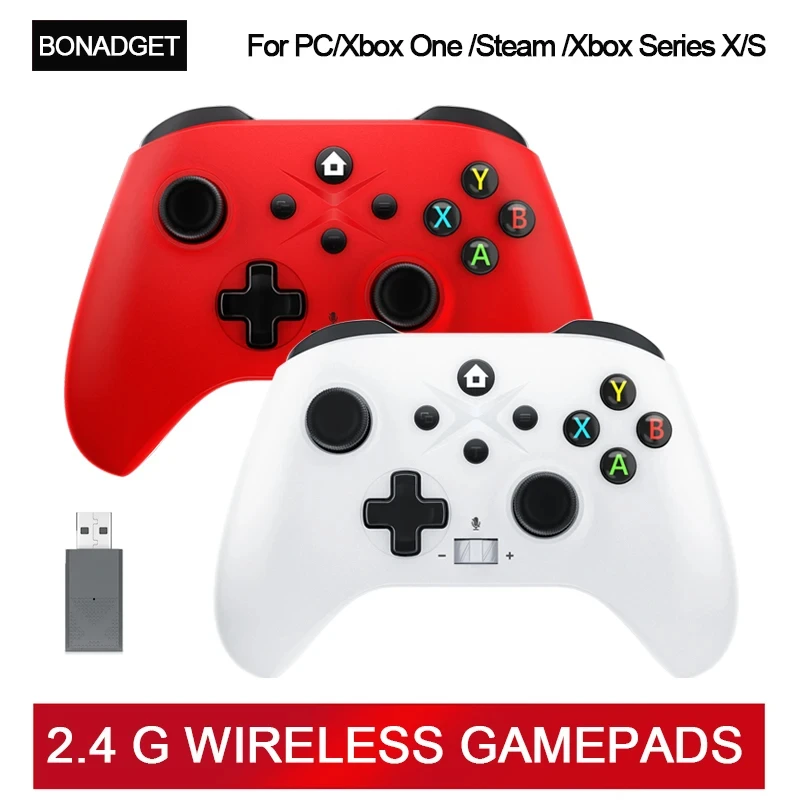 Gamepad Per Xbox One/Xbox Seris S/X/ Pc/ Steam/Windows 7/8/10 2.4G Controller Di Gioco Wireless Con Turbo Compatibile Con Tutte Le Xbox