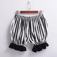 Lolita Bloomers Women Vintage Cosplay Bottoming Pumpkin Striped Shorts - Image 3