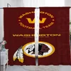 Kitchen Curtains for Living Room 2 Pieces Blackout Curtains Door Curtain W-washington C-commanders Bedroom Decoration Partition 3