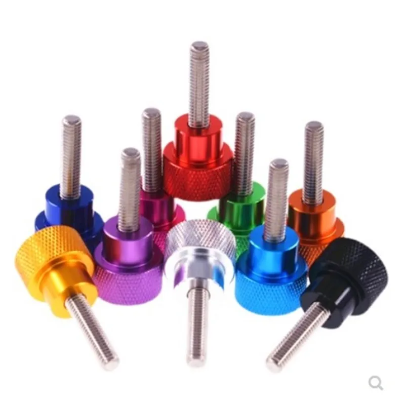 5PCS stainless steel thumb screw M3 M4 m5 m6*6 to 50mm Aluminum Knurled Head Hand tighten Thumb Screws