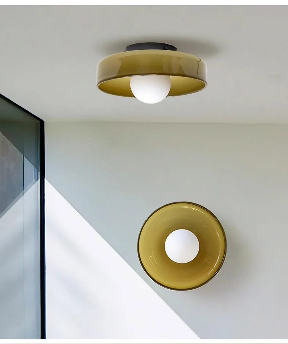 Description Picture 5 of itemNordic Glass Ceiling Lamp Bedroom Medieval Ceiling Light for Restaurant Simple Modern Creative Aisle interior decorating Lamps