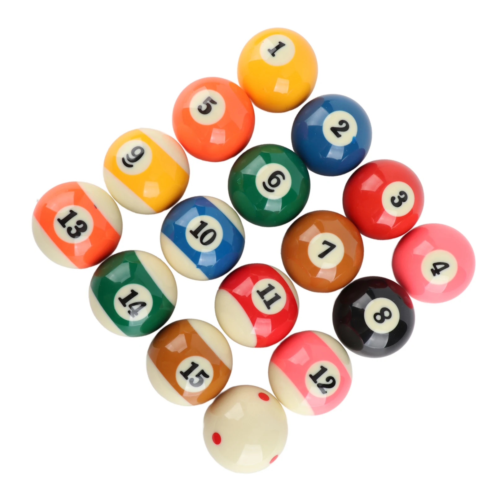 57.2mm American Standard Billiard Ball Set Professional Resin Small Pool Cue Ball Full Set