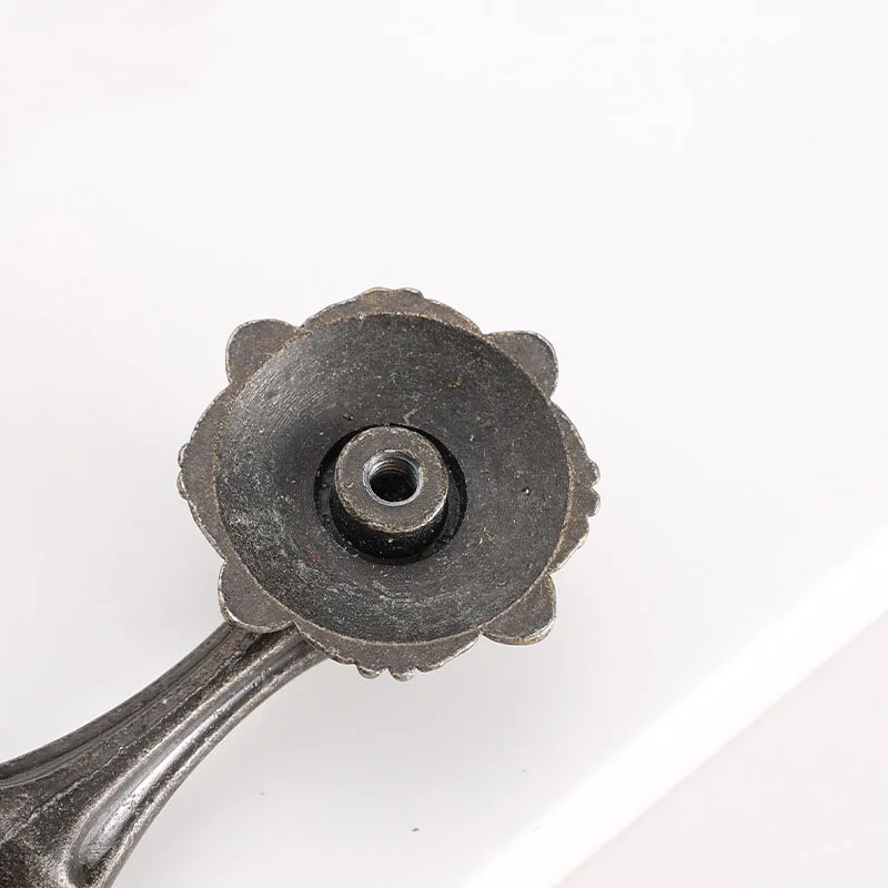 1x Antique Bronze Kitchen Cabinet Knobs Handles Dresser Cupboard Door Metal Pendant Knob Retro Furniture Pulls