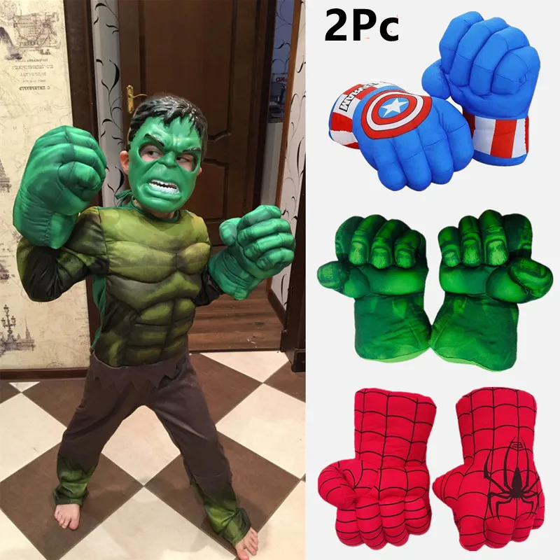 Paire de Gants de Boxe Géants Hulk, Super-Héros, Jouet Enfants, Poing en  Mousse avec Attaches, Cadeau Insolite, Cosplay, Jeux, Halloween, Déguisement, Costume, 100% Fun