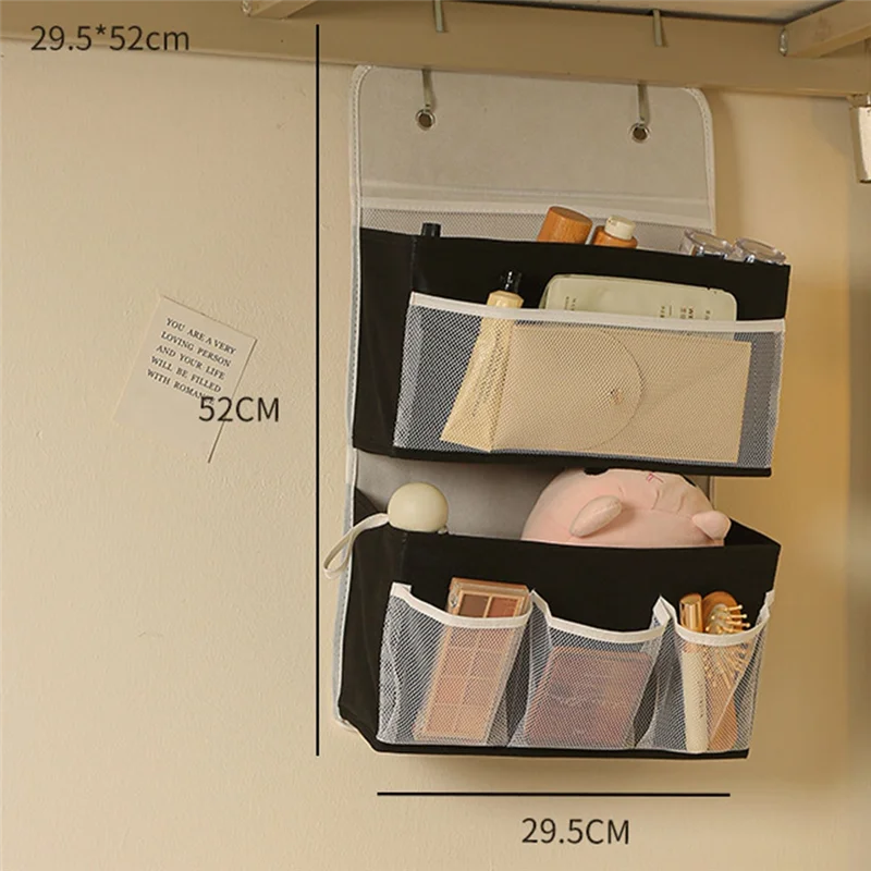 Multifunctional Dormitory Storage Bag Wardrobe Storage Bag For Store Sundries Fabric Storage Hanging Bag Behind Door-AC82 4